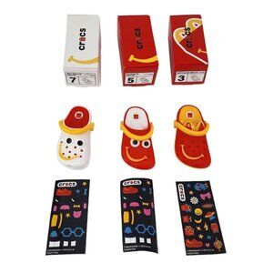 NIB McDonald's Crocs Happy Meal Toys #3 #5 & #7
